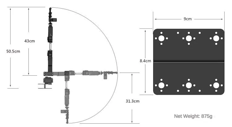 Robotic Arm Kit 6 Dof Programming Robotic Arm DIY kit for Arduino Raspberry Pi Robot For UNO/ESP32 Open Source Code and Tutorial thumbnail 6