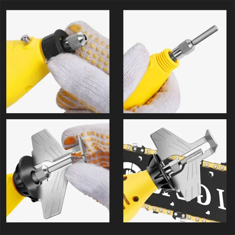 6Pcs Diamond Coated Cylindrical Burr High Hardness Electric Chainsaw File 4/4.8/5.5mm Chainsaw Sharpener Stone Grinding Tools thumbnail 6