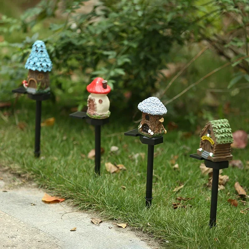 Solar Powered Fairy House Lawn Lamp Solar Led Light Outdoor Garden Decoration Lamp Waterproof Solar Lights thumbnail 4