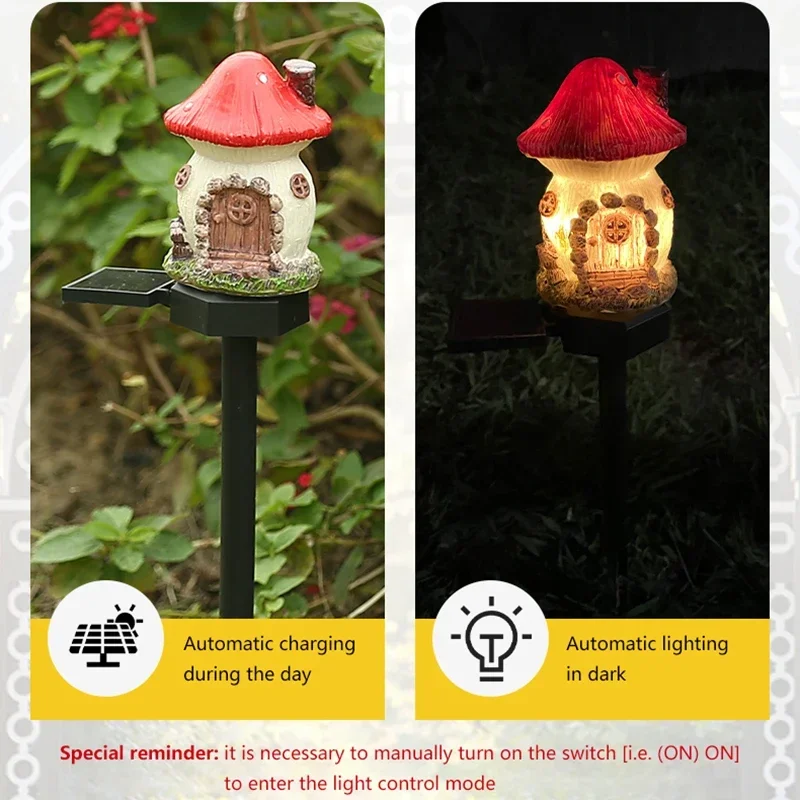 Solar Powered Fairy House Lawn Lamp Solar Led Light Outdoor Garden Decoration Lamp Waterproof Solar Lights thumbnail 3