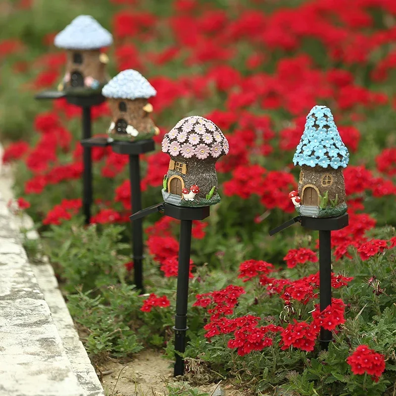Solar Powered Fairy House Lawn Lamp Solar Led Light Outdoor Garden Decoration Lamp Waterproof Solar Lights thumbnail 5