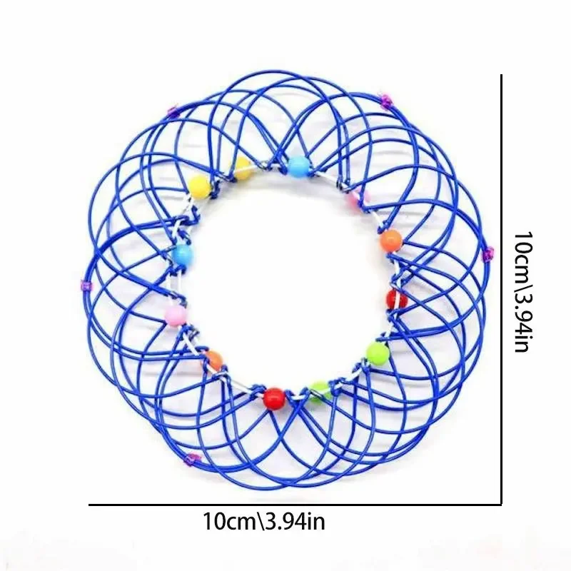 Educational Fidget Toys For Kids And Adults - Mandala Decompression Flower Basket & Steel Ring Sensory Halloween Christmas Gift thumbnail 2