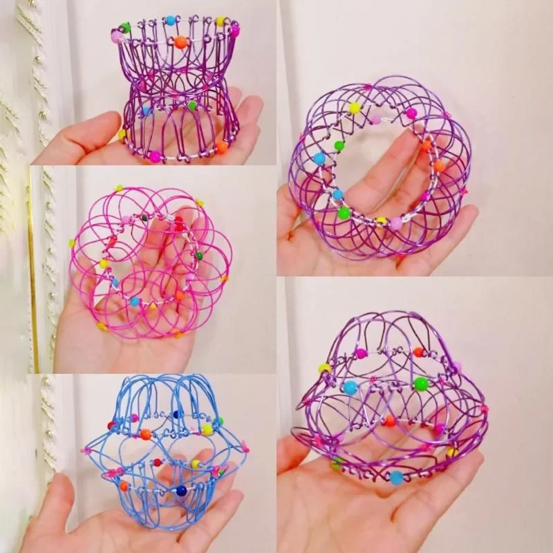 Educational Fidget Toys For Kids And Adults - Mandala Decompression Flower Basket & Steel Ring Sensory Halloween Christmas Gift thumbnail 5