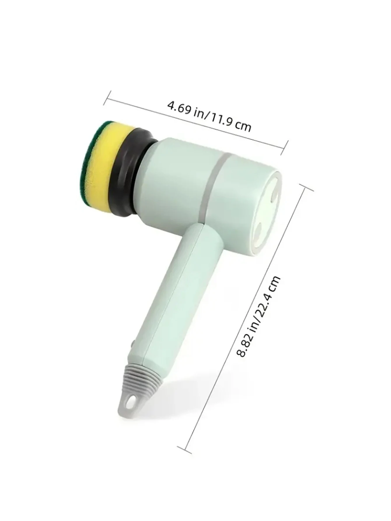 1pc Electric Spin Scrubber, Electric Cleaning Brush 3-in-1 Handheld Kitchen Cleaner Cordless Spin Scrubber, Power Scrubber Bathr thumbnail 2