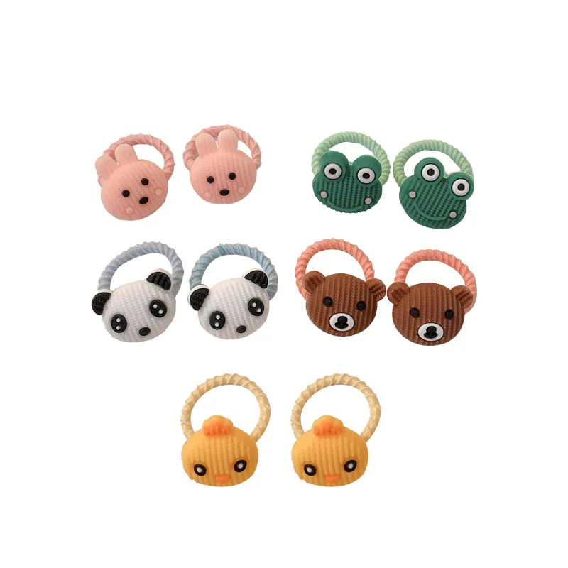 Baby thumb hair circle children's rubber band lovely girl's hair accessories tie hair rubber band does not hurt hair and has thumbnail 5