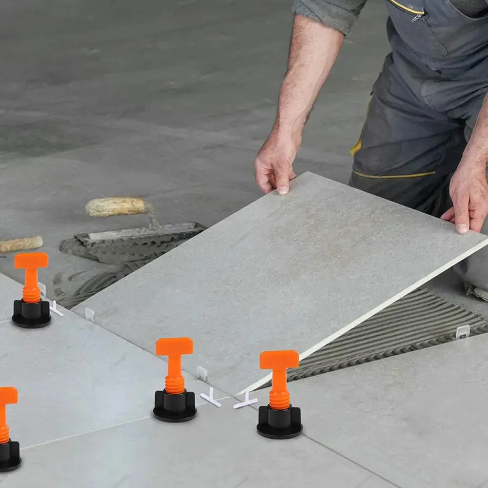 11-204Pcs Floor Ceramic Tile Leveling System Clips Spacers Porcelain Leveler Kit Construction Tools For Tile Laying Wall Fixing thumbnail 4