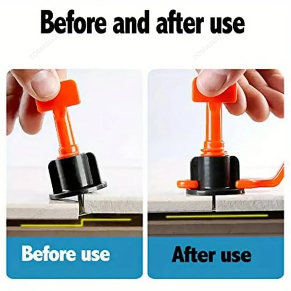 11-204Pcs Floor Ceramic Tile Leveling System Clips Spacers Porcelain Leveler Kit Construction Tools For Tile Laying Wall Fixing thumbnail 3