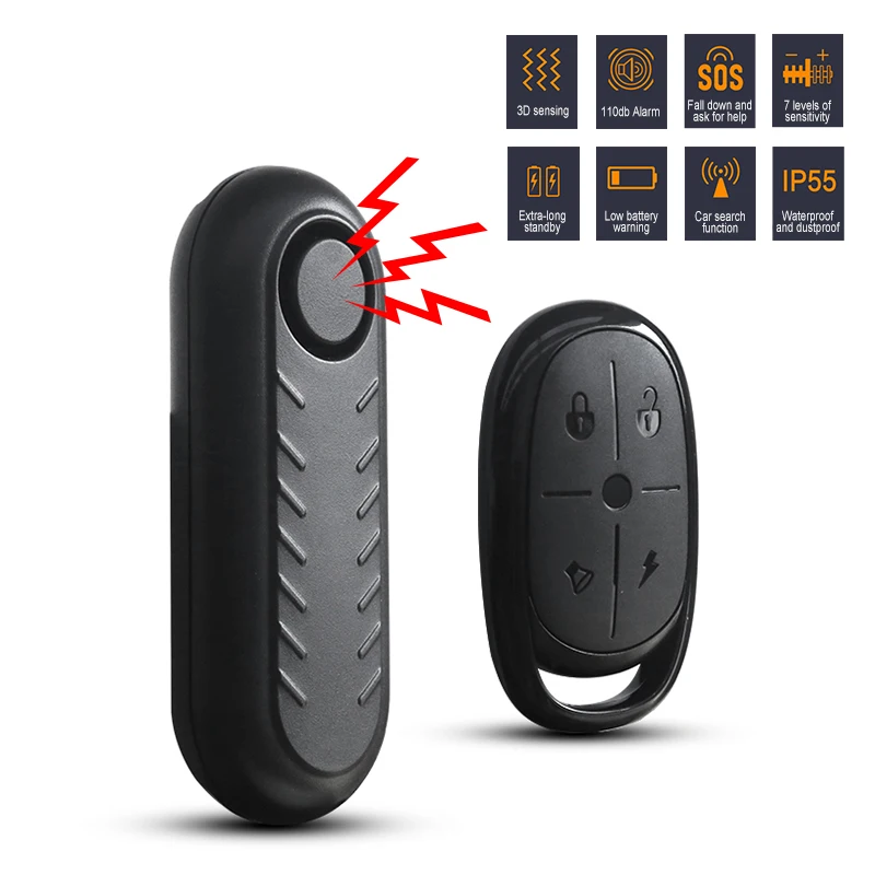 Wireless Bicycle Alarm Remote Control Waterproof Electric Motorcycle Scooter Bike Security Protection Anti theft Alarms thumbnail 2