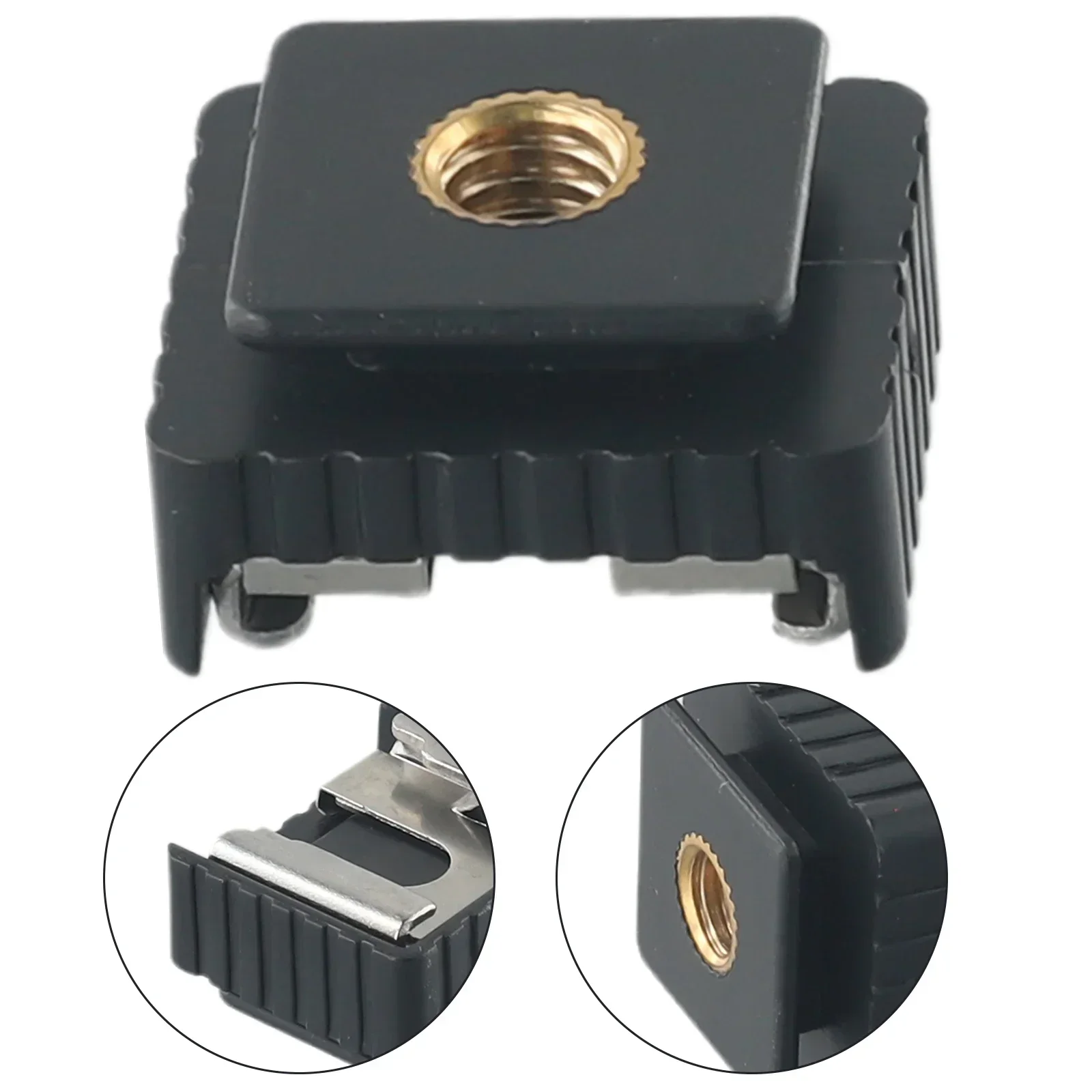 Flash Hot Shoe Bracket Standard Hotshoe Mount Adapter To 1/4 Screw For Studio Light Stand Tripod Speedight Photography Accessory thumbnail 4