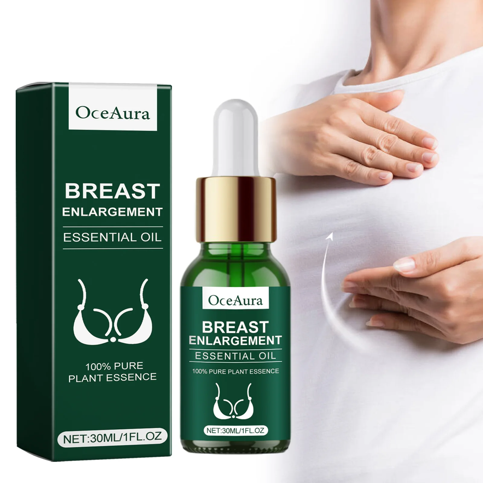 Rose Breast Essential Oil Plump Full Keep Firming Size up Lifting Treatment Massage Bigger Sexy Boobs Spa Breast Enlargement Oil thumbnail 3