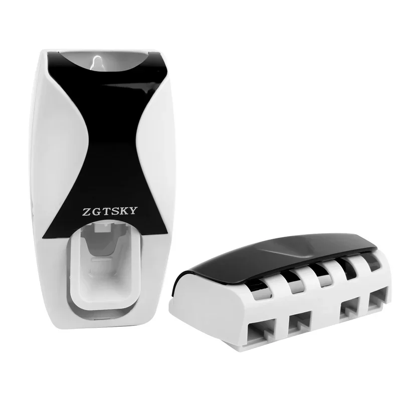 Bathroom Accessories Automatic Toothpaste Dispenser Dust-proof Toothbrush Holder Wall Mount Stand Toothpaste Squeezers Tooth thumbnail 3