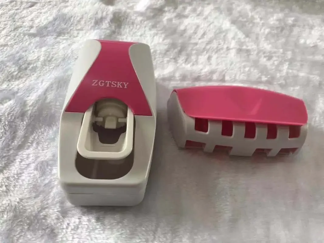 Bathroom Accessories Automatic Toothpaste Dispenser Dust-proof Toothbrush Holder Wall Mount Stand Toothpaste Squeezers Tooth thumbnail 6
