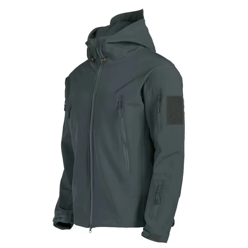 Military Shark Skin Soft Shell Jackets Men Tactical Windproof Waterproof jacket men Army Combat Jackets Mens Hooded Bomber Coats thumbnail 4