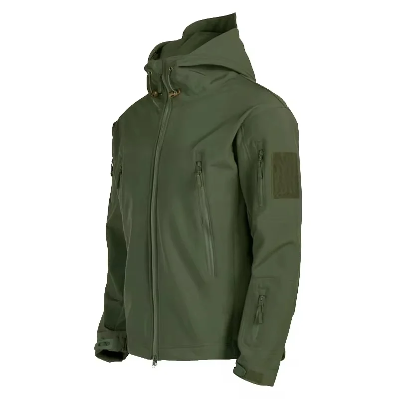 Military Shark Skin Soft Shell Jackets Men Tactical Windproof Waterproof jacket men Army Combat Jackets Mens Hooded Bomber Coats thumbnail 2