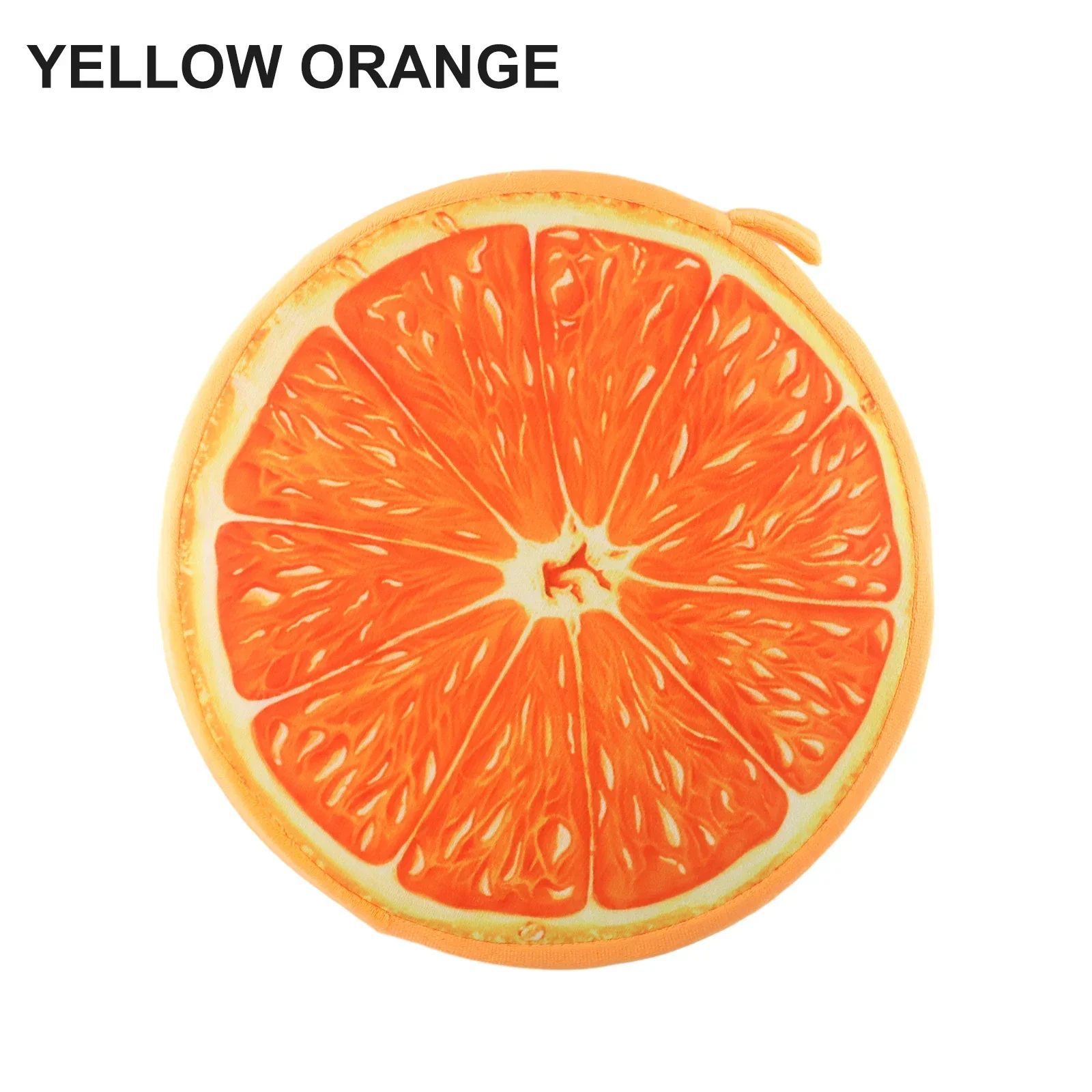 Cartoon Fruits Print Round Bar Chair Cushion Cover Anti-Slip Seat Cushion Slipcover Soft Stool Cushion Covers For Living Dining thumbnail 4
