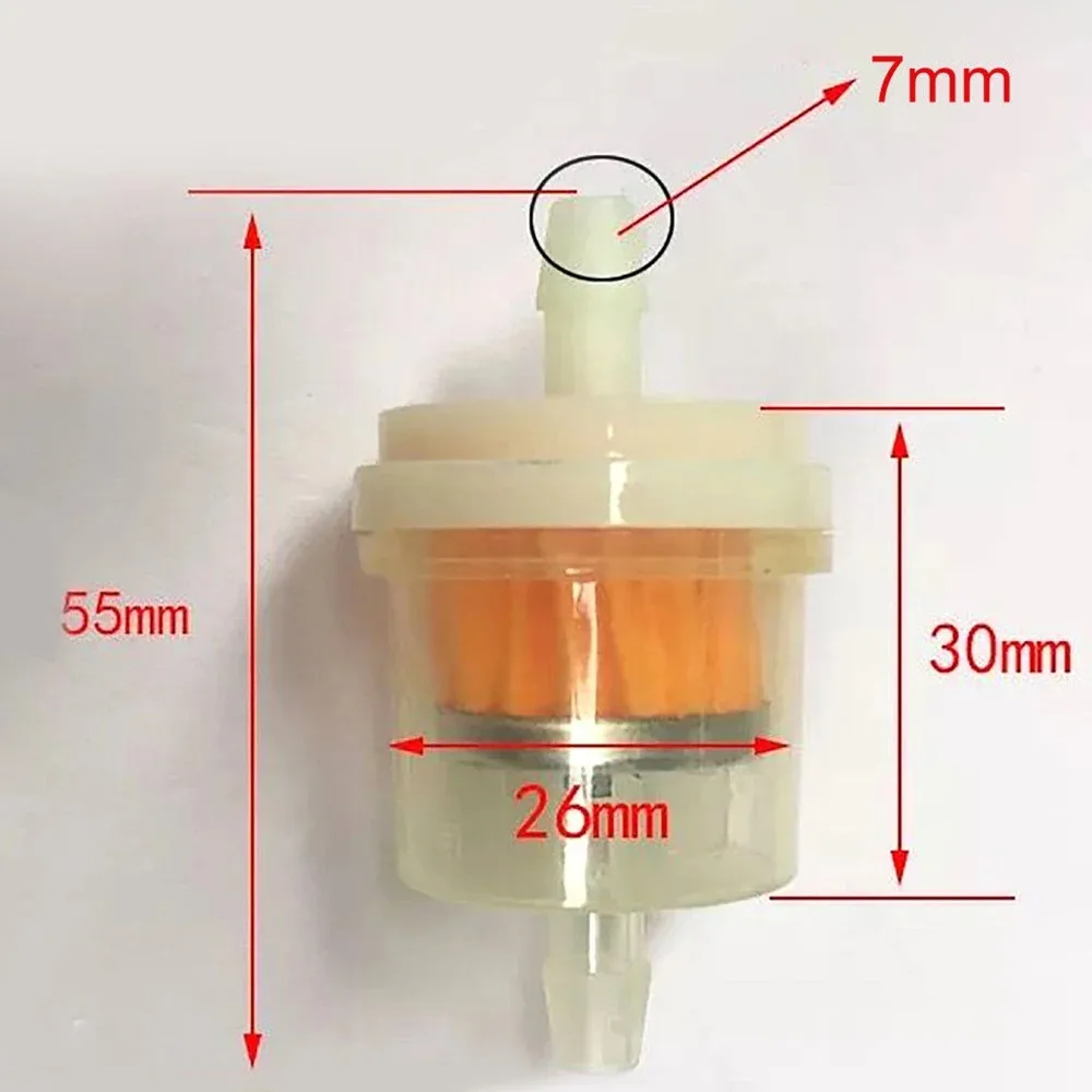Car Gasoline Oil Filter Pipes Universal Inline Gas Fuel Filter for Small Engine Lawn Mower Motorcycle Accessories 7MM thumbnail 5