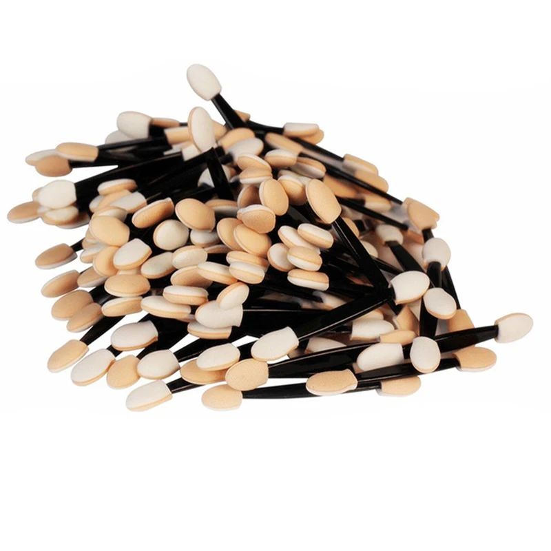 5/30/50/100pcs Make up Eye Shadow Brushes Beauty Makeup Tool Reusable Dual Sided Sponge Stick Portable Applicator Accessories thumbnail 4