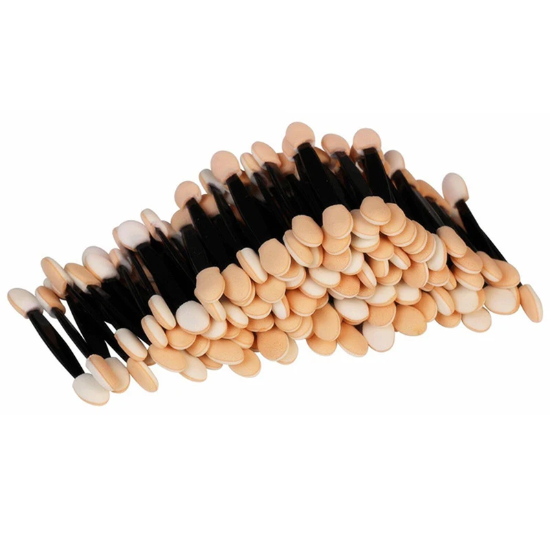 5/30/50/100pcs Make up Eye Shadow Brushes Beauty Makeup Tool Reusable Dual Sided Sponge Stick Portable Applicator Accessories thumbnail 6