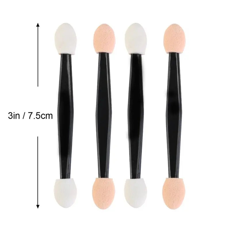 5/30/50/100pcs Make up Eye Shadow Brushes Beauty Makeup Tool Reusable Dual Sided Sponge Stick Portable Applicator Accessories thumbnail 5