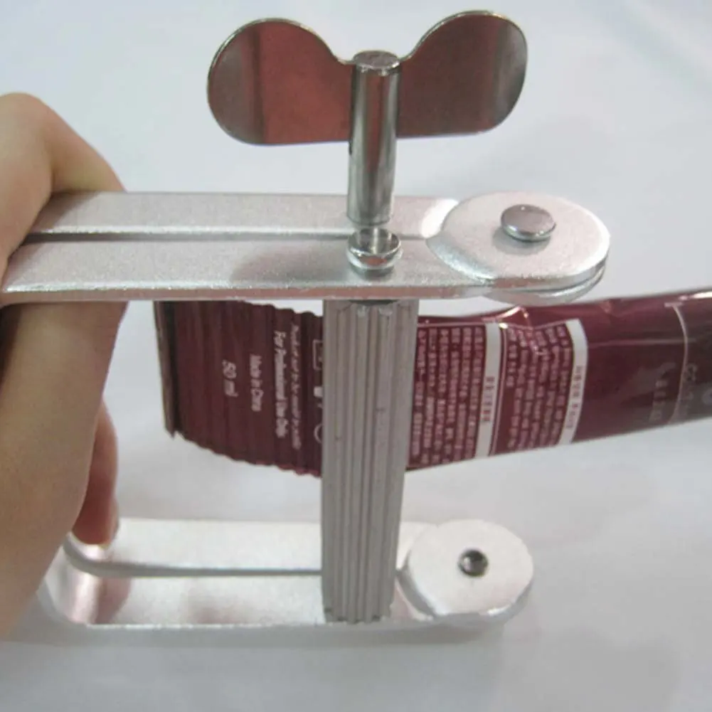 Aluminum Large Metal Tube Squeezer & Mini Key Metal Tube Squeezer Roller Kit Hairdressing Hair Color Dye Hand Cream Toothpaste thumbnail 4