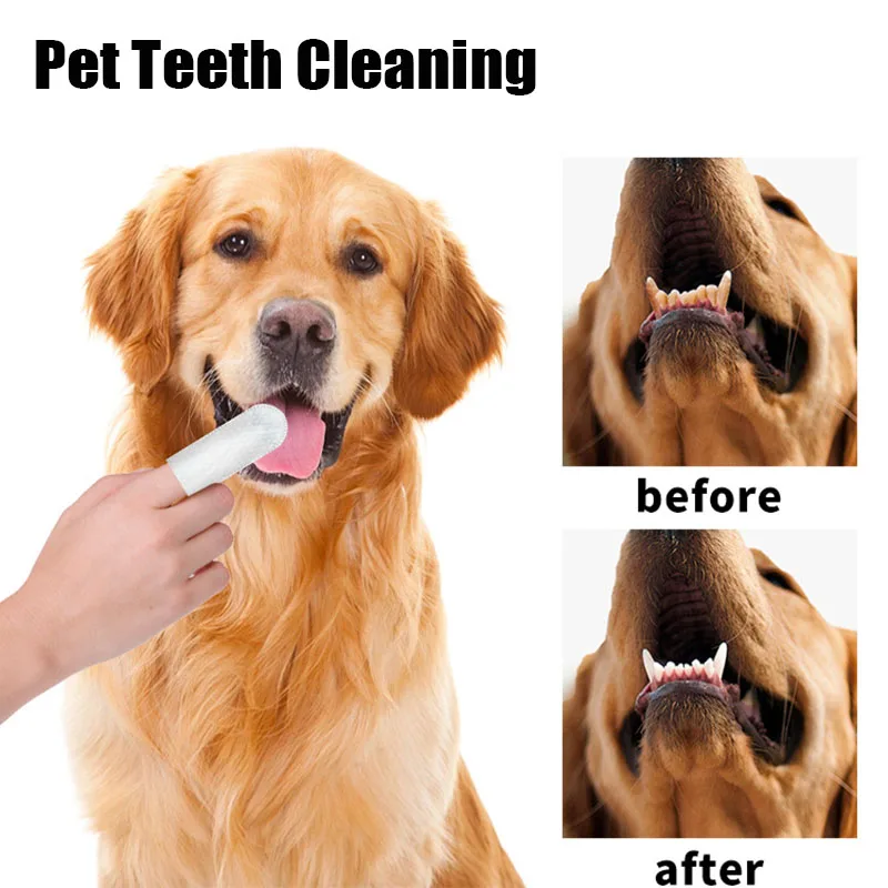 Pet Disposable Cleaning Wipes Dog Teeth Cleaning Finger Wipes Cat Ear and Eye Beauty Wipes Cat Hygiene and Beauty Products 50pcs thumbnail 3
