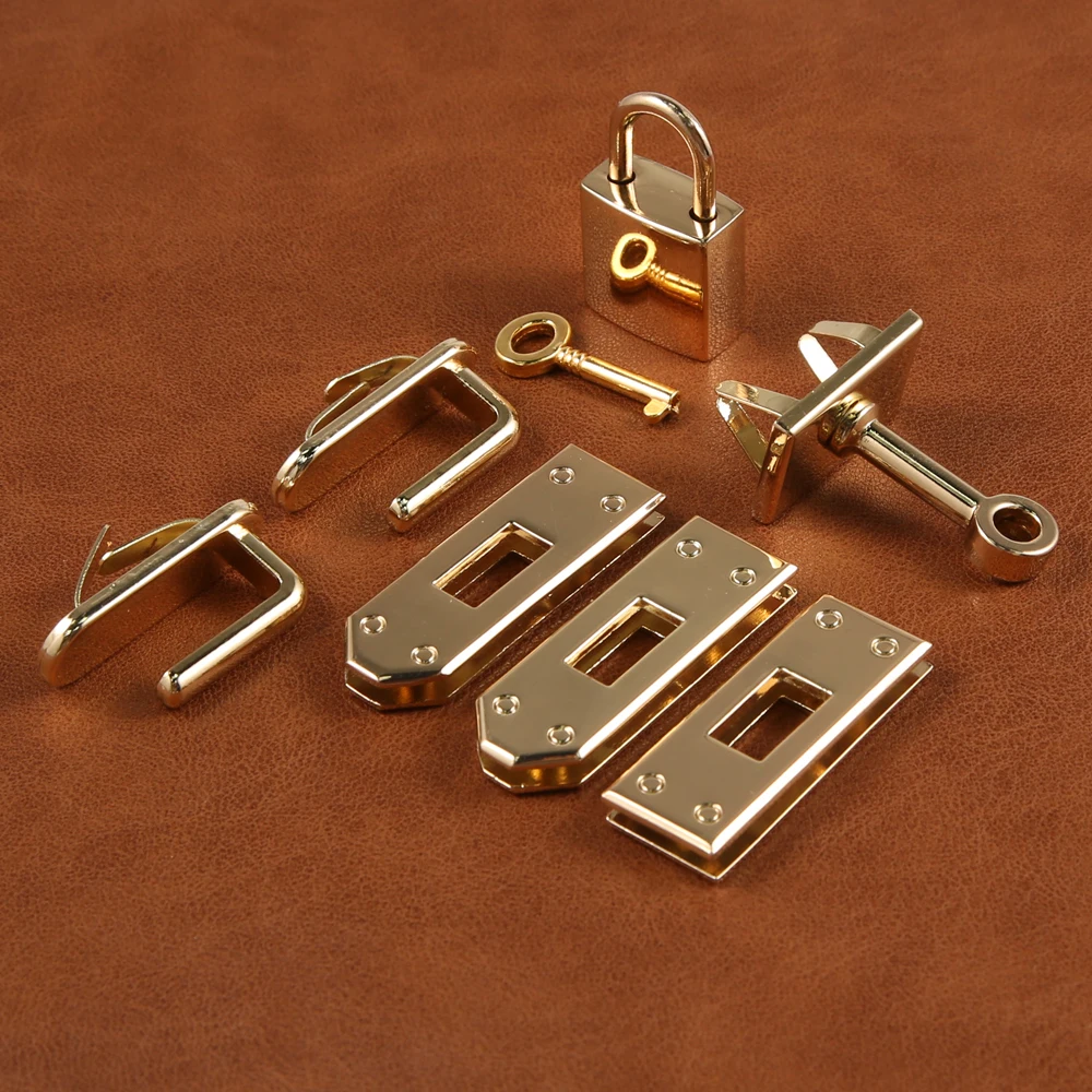 7pcs/set Metal Clasp Lock Lockbutton for Women Handbag Shoulder Bag Purse DIY Accessories thumbnail 6