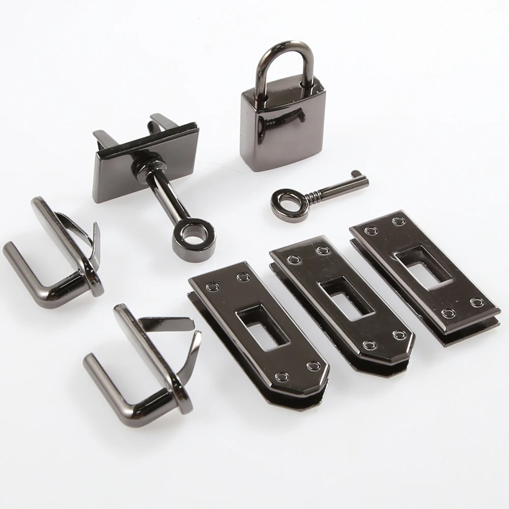 7pcs/set Metal Clasp Lock Lockbutton for Women Handbag Shoulder Bag Purse DIY Accessories thumbnail 4