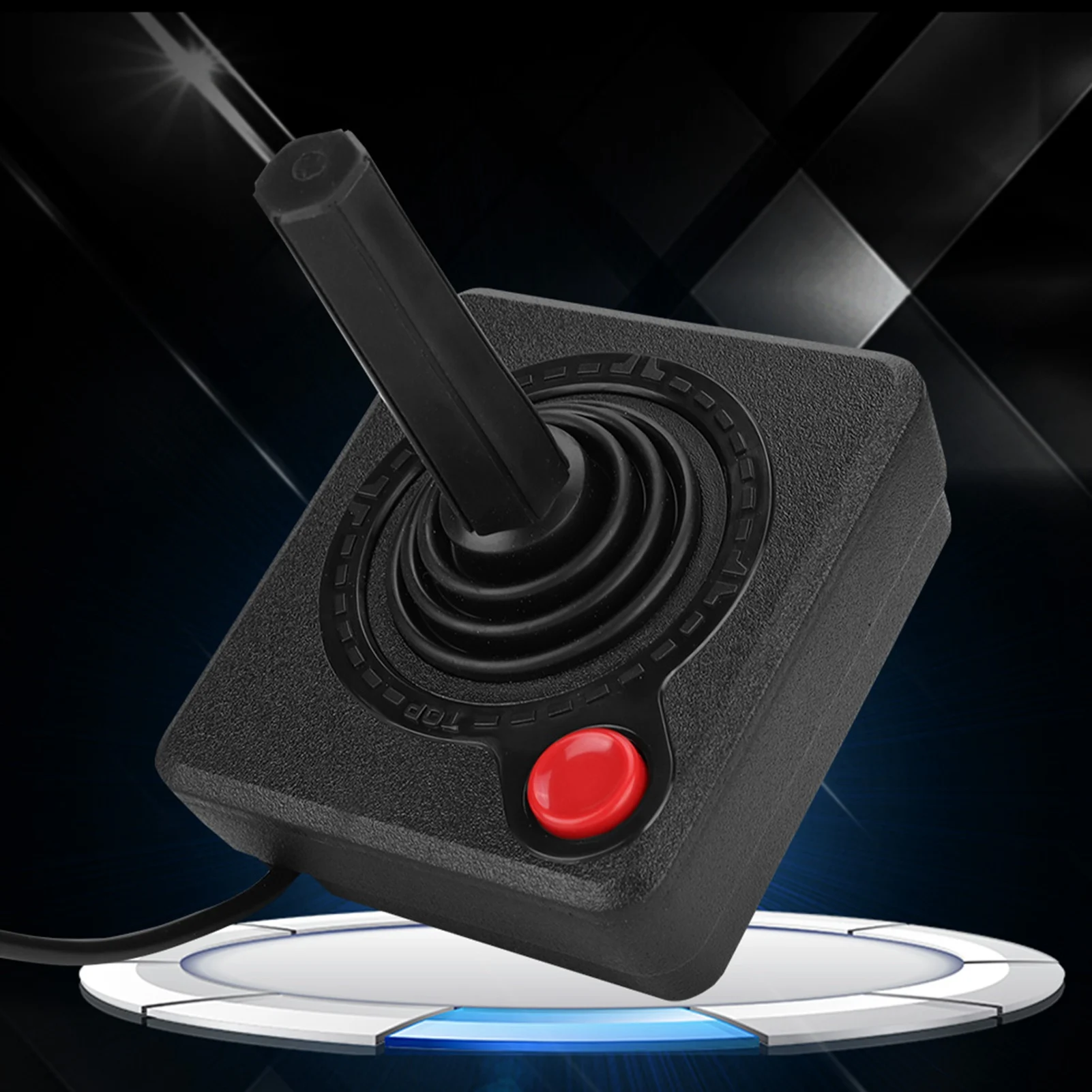 Ergonomic Comfortable Wireless Controller Analog Stick Wear Resistant 3D Analog Joystick Friendly Materials ABS for Atari 2600 thumbnail 4