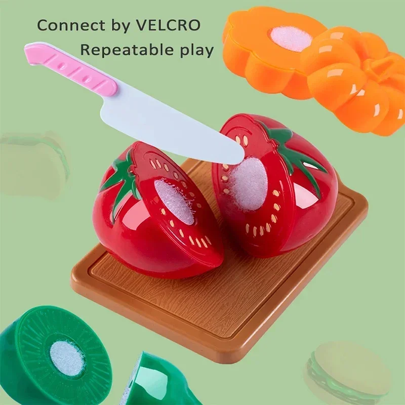Kids Toys Pretend Play Red Kitchen Toys Simulation Food Cooking Girl's Boys Educational Play House Interactive Toys for Children thumbnail 2