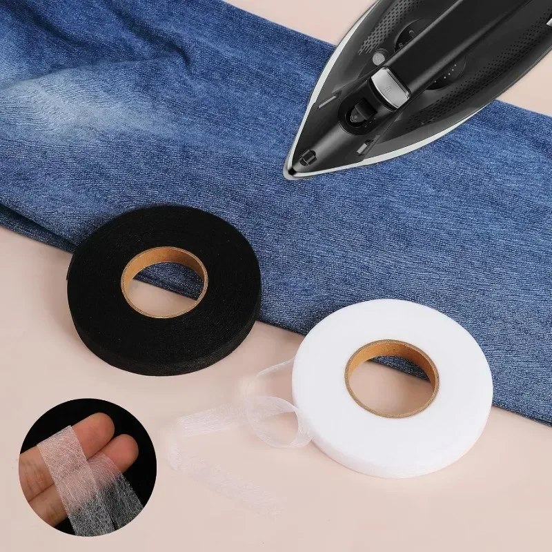 Double-sided Non-woven Interlining Adhesive Tape Iron On Hem Tape Edge Shorten Repair Pants For Hats Clothes DIY Sewing Crafts thumbnail 3