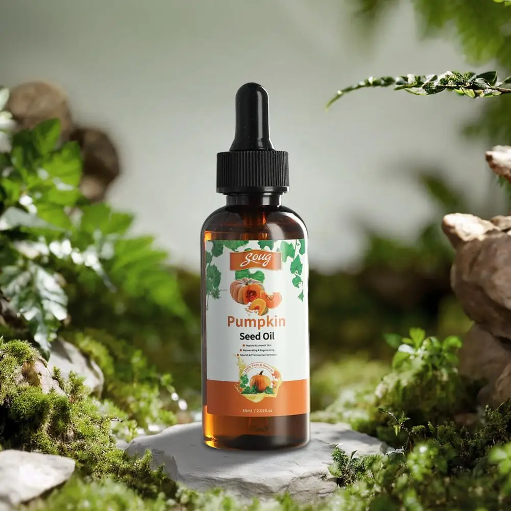 60ml Enhance Pumpkin Seed Oil Nourishing Care Dry Repair Damaged Health Hair Scalp Massage Cracked Hair Care thumbnail 4