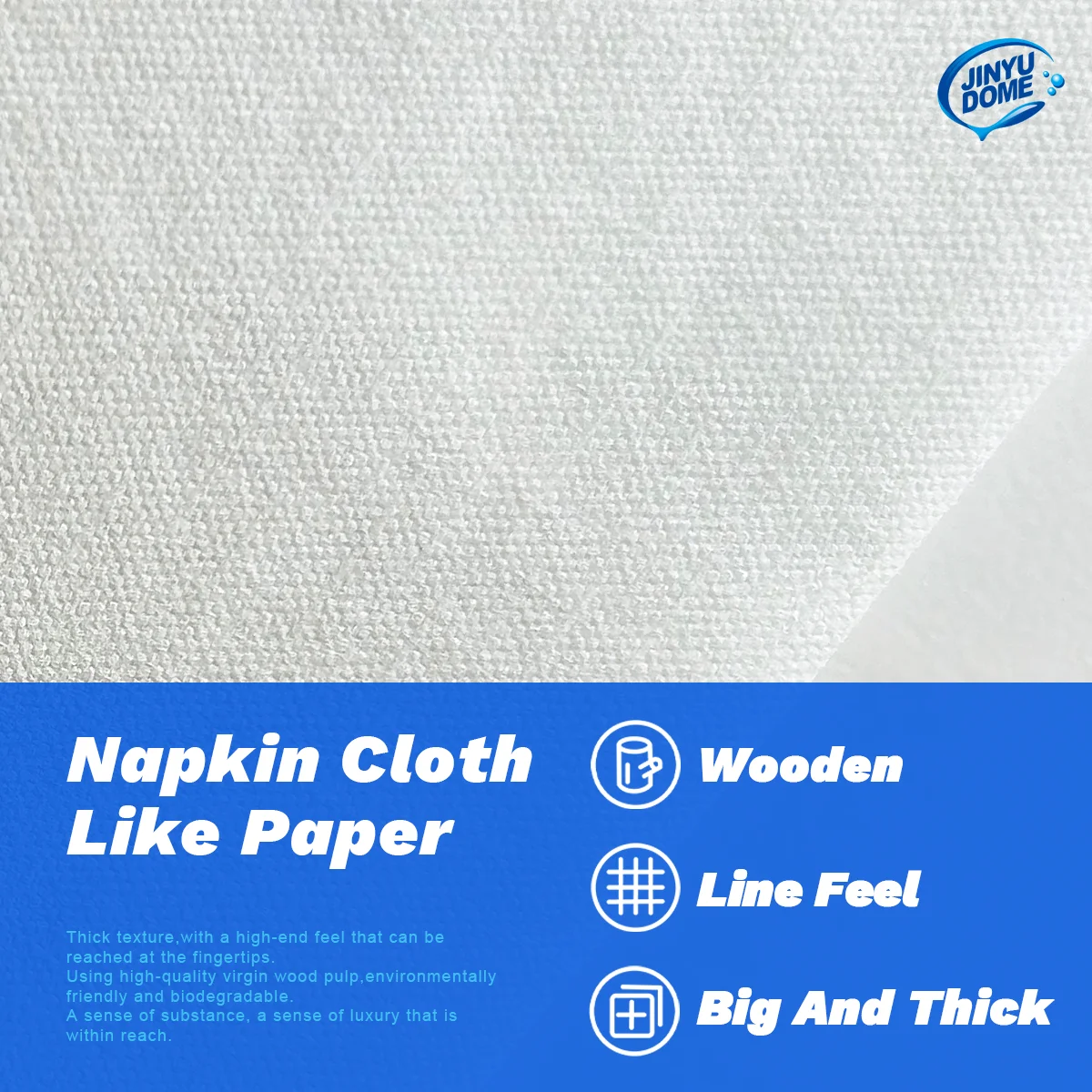Linen Feel Paper Napkins 7.87x15.75inch White,Soft Absorbent Disposable for Dinner,Kitchen,Party,Wedding,Bathroom,Events thumbnail 3