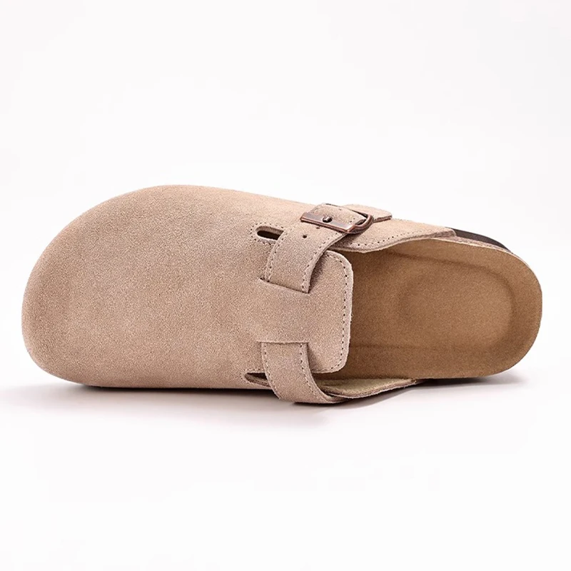 Fashion Men Clogs Slippers Men Platform Suede Clogs Slippers Classic Cork Footbed Leather Mules Outdoor Antislip Beach Slippers thumbnail 5