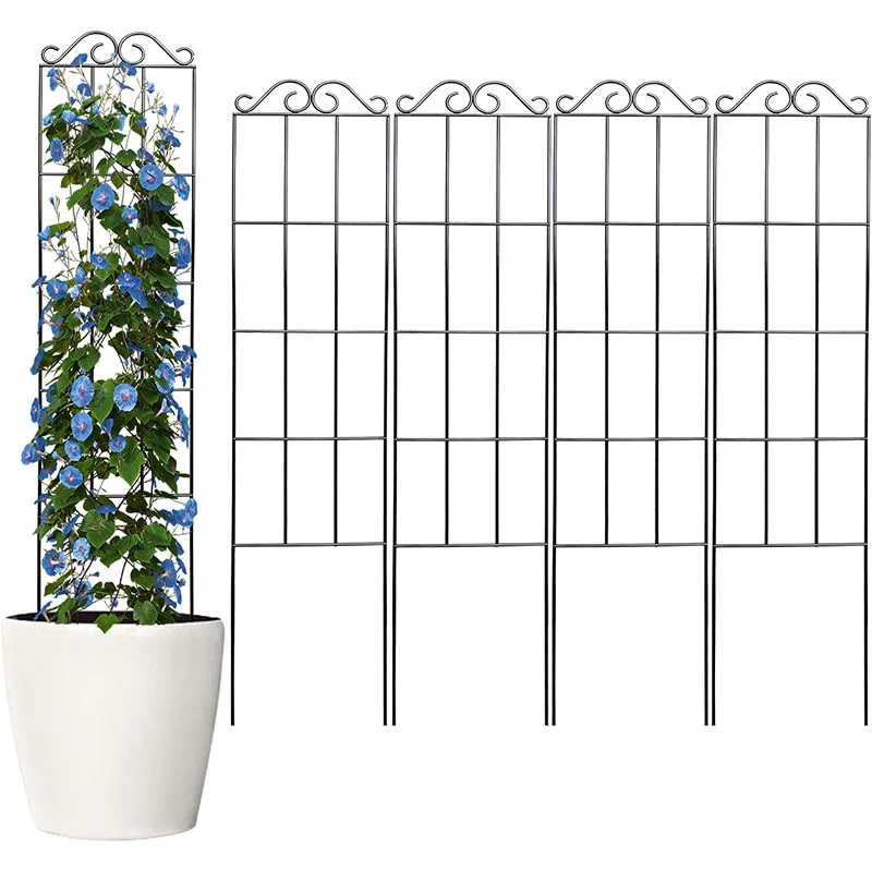 Metal Plant Climbing Frame Garden Indoor Trellis For Climbing Plants Iron Potted Plants Vine Growth Flower Rattan Climbing Rack
