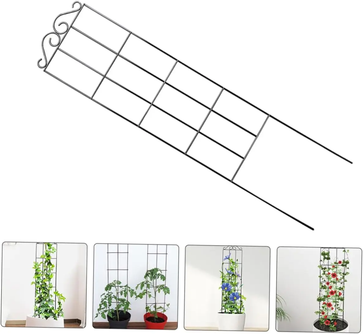 Metal Plant Climbing Frame Garden Indoor Trellis For Climbing Plants Iron Potted Plants Vine Growth Flower Rattan Climbing Rack thumbnail 6