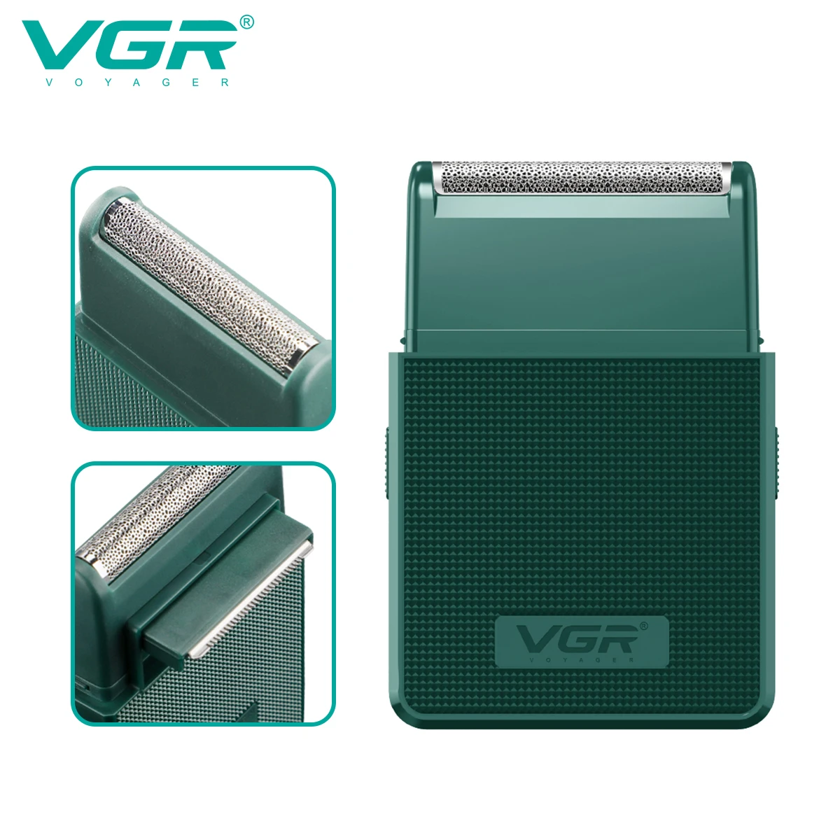 VGR Razor Rechargeable Shaver Professional Beard Trimmer Travel Hair Trimmers Reciprocating Shaving Machine for Men V-376 thumbnail 2