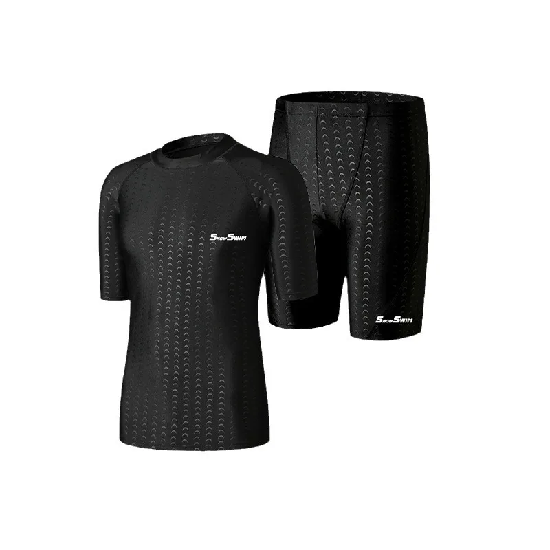 High Quality Men's Swimsuit Swim Shorts Five Quarter Quick Drying Loose Plus Size Swimming Kit Anti-embarrassment thumbnail 5