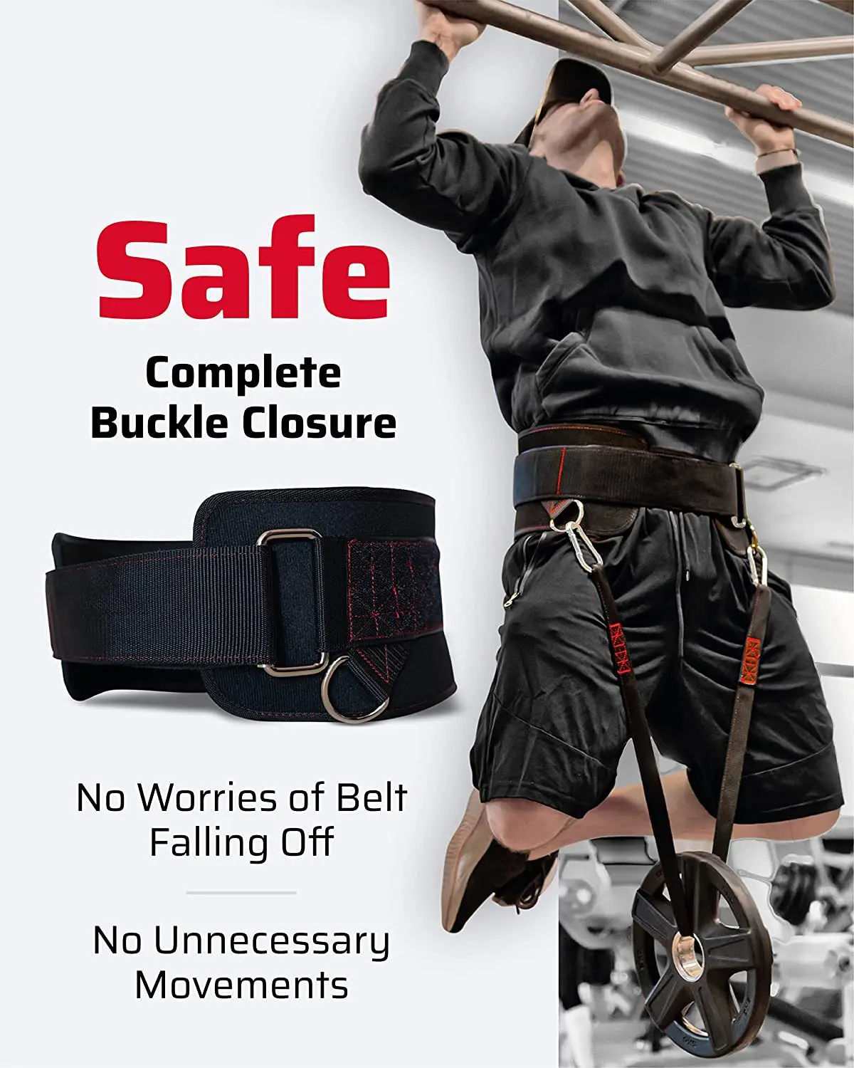 EVA Weight Lifting Fitness Belt Squat Hard Pull Lifting Gear Equipped with Professional Strength Training Waist Protection thumbnail 3