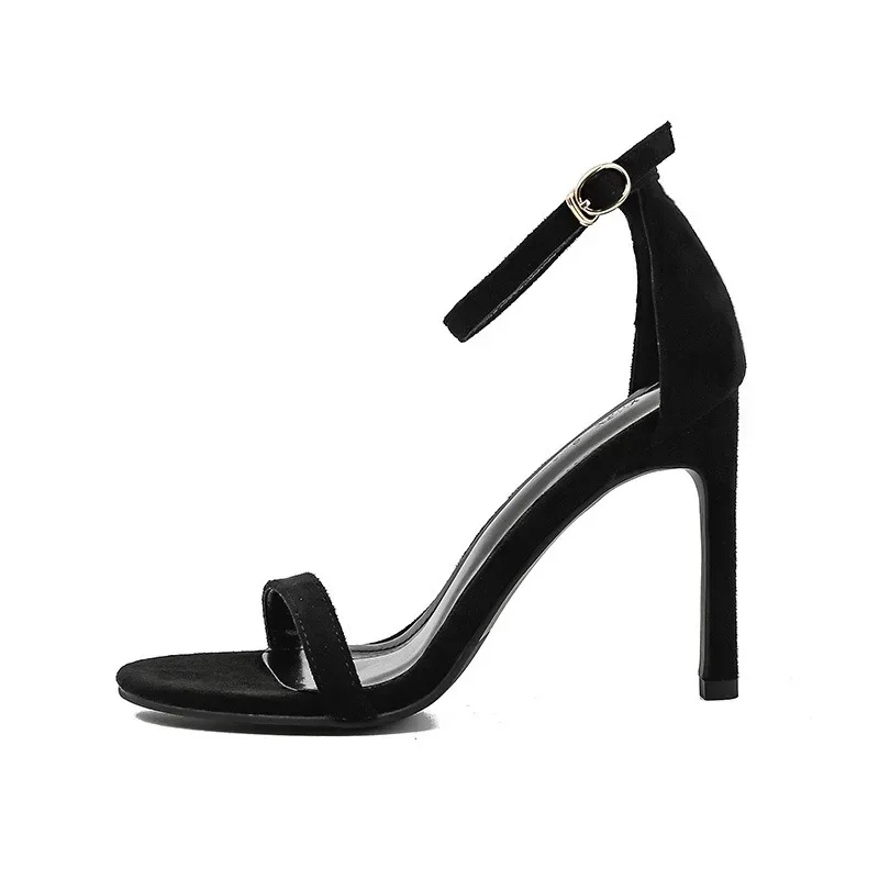 Women Sandals Silver High Heels Leather Peep Toe Pumps Woman Party Shoes Plus Size 33 42 2024 Spring Summer Fashion New thumbnail 5