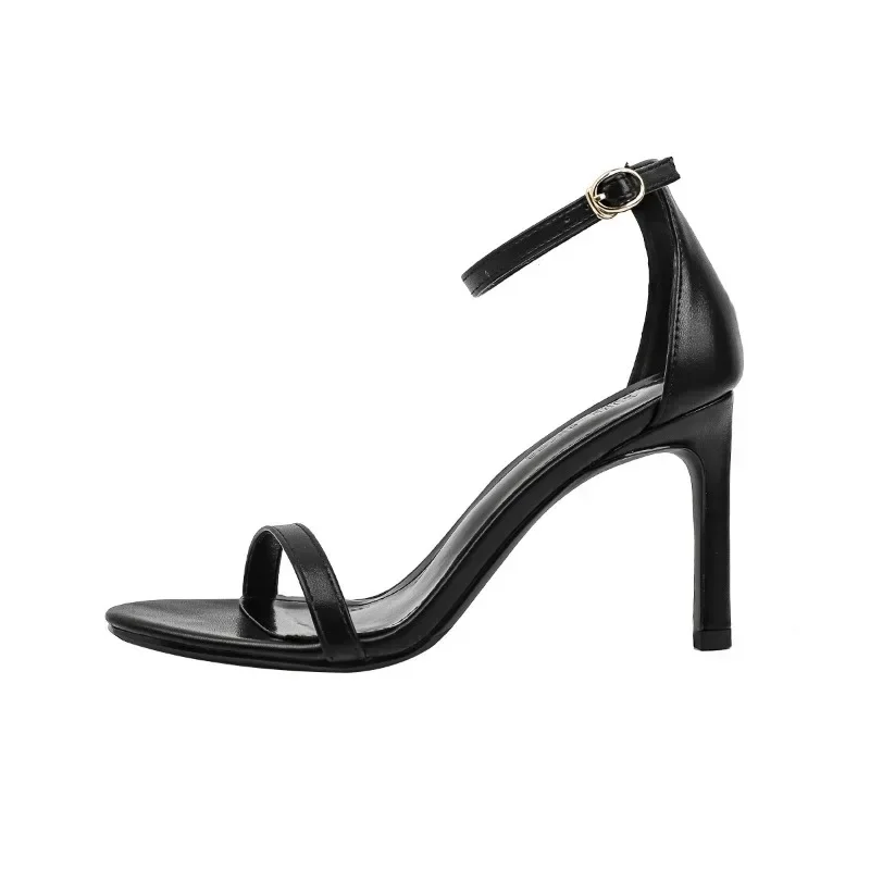 Women Sandals Silver High Heels Leather Peep Toe Pumps Woman Party Shoes Plus Size 33 42 2024 Spring Summer Fashion New thumbnail 6