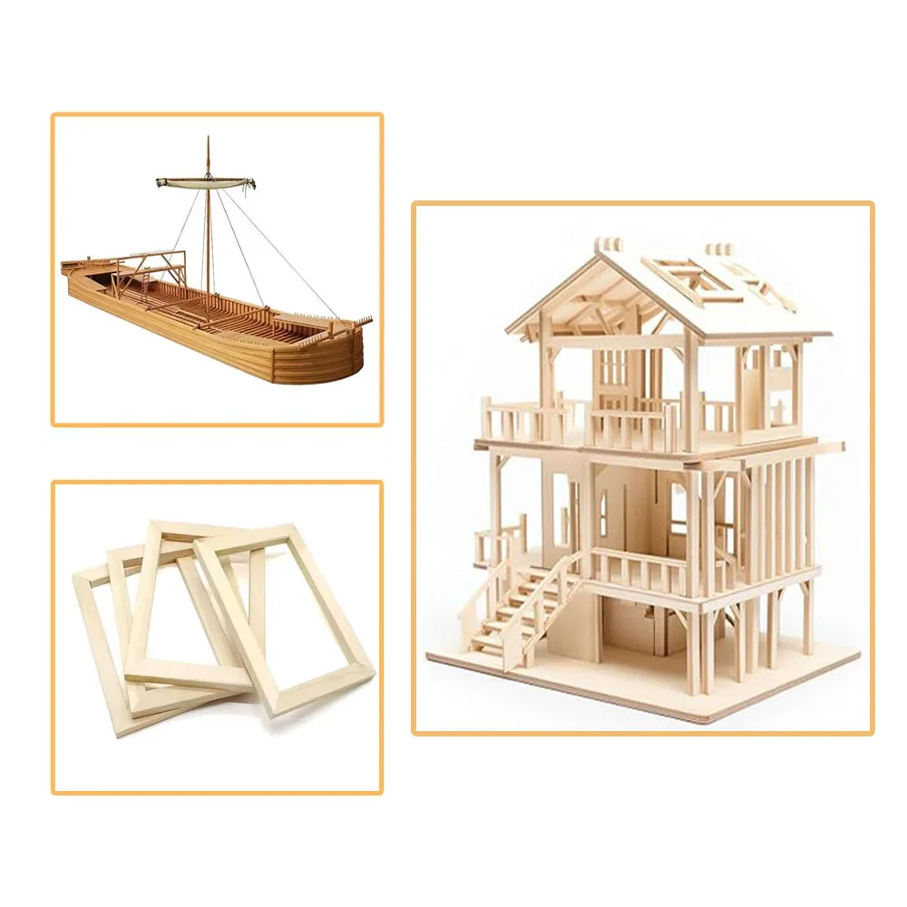 20-50pcs 2/3/5mm Balsa Stick Balsa Wood Craft Square Cudgel Model Building Carving DIY Handicraft Making Accessories Stic thumbnail 4