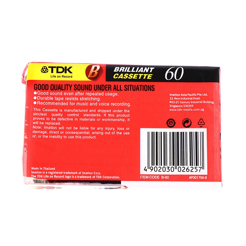 1PC Standard Cassette Blank Tape Player Empty 60 Minutes Magnetic Audio Tape thumbnail 4