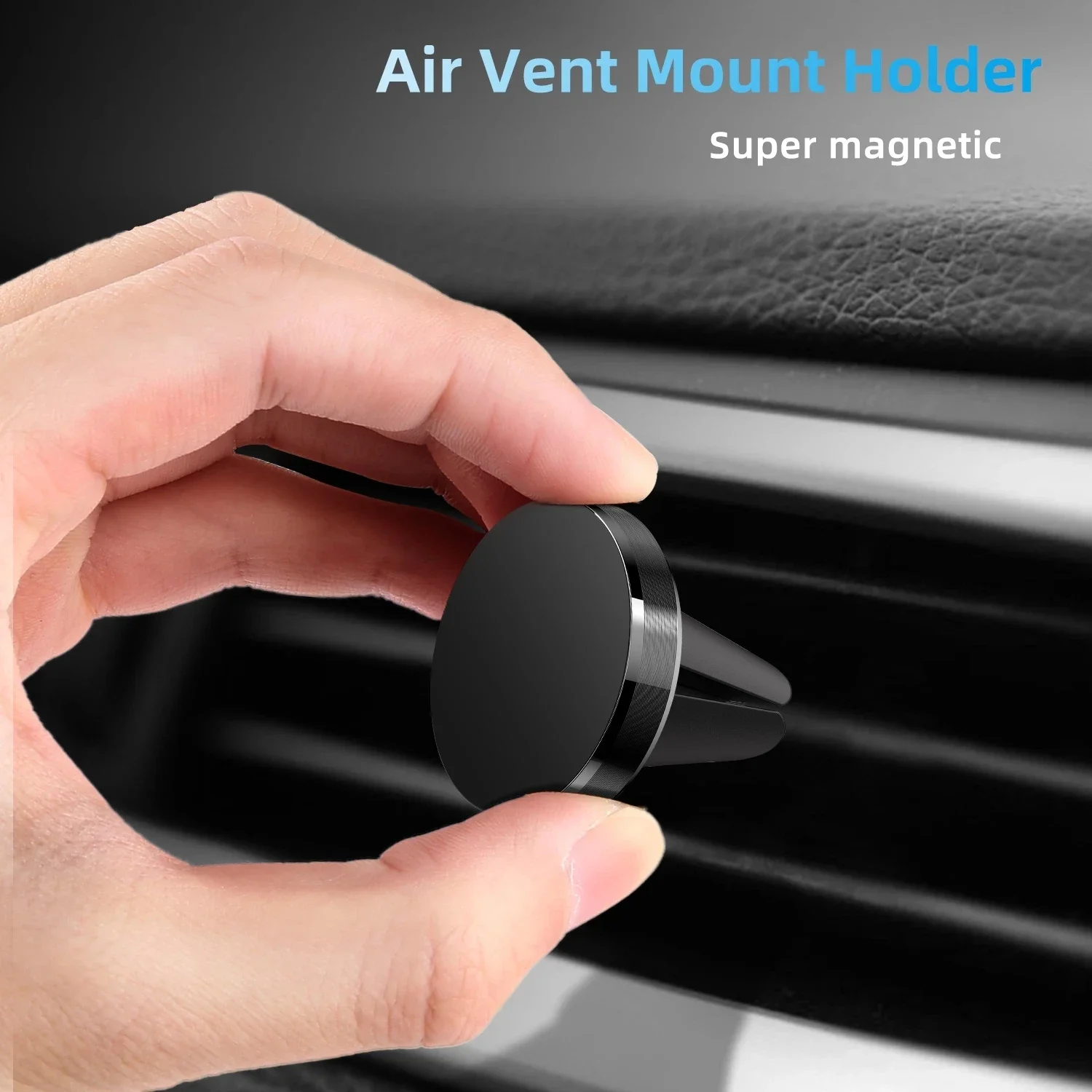 Air Vent Magnetic Car Phone Holder Magnet Smartphone Mobile Stand Cell GPS Support For iPhone 15 14 11 Xiaomi Mi Huawei Samsung thumbnail 2