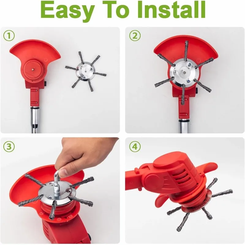 Steel Wire Weeding Wheel Dust Removal and Weeding Board Swing Metal Blade Universal Weed Brush Cutting Machine Head Knife Tool thumbnail 4