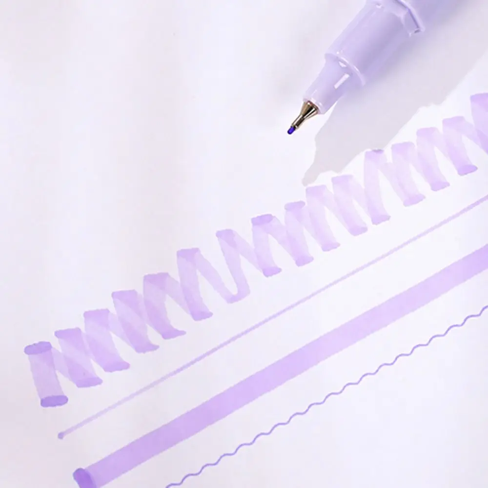 7Pcs/Set Kawaii Quick-Drying Ink Gel Pen Highlighter Pen Set Creative Student Specific ST Tip Ballpoint Pen Writing Tools thumbnail 2