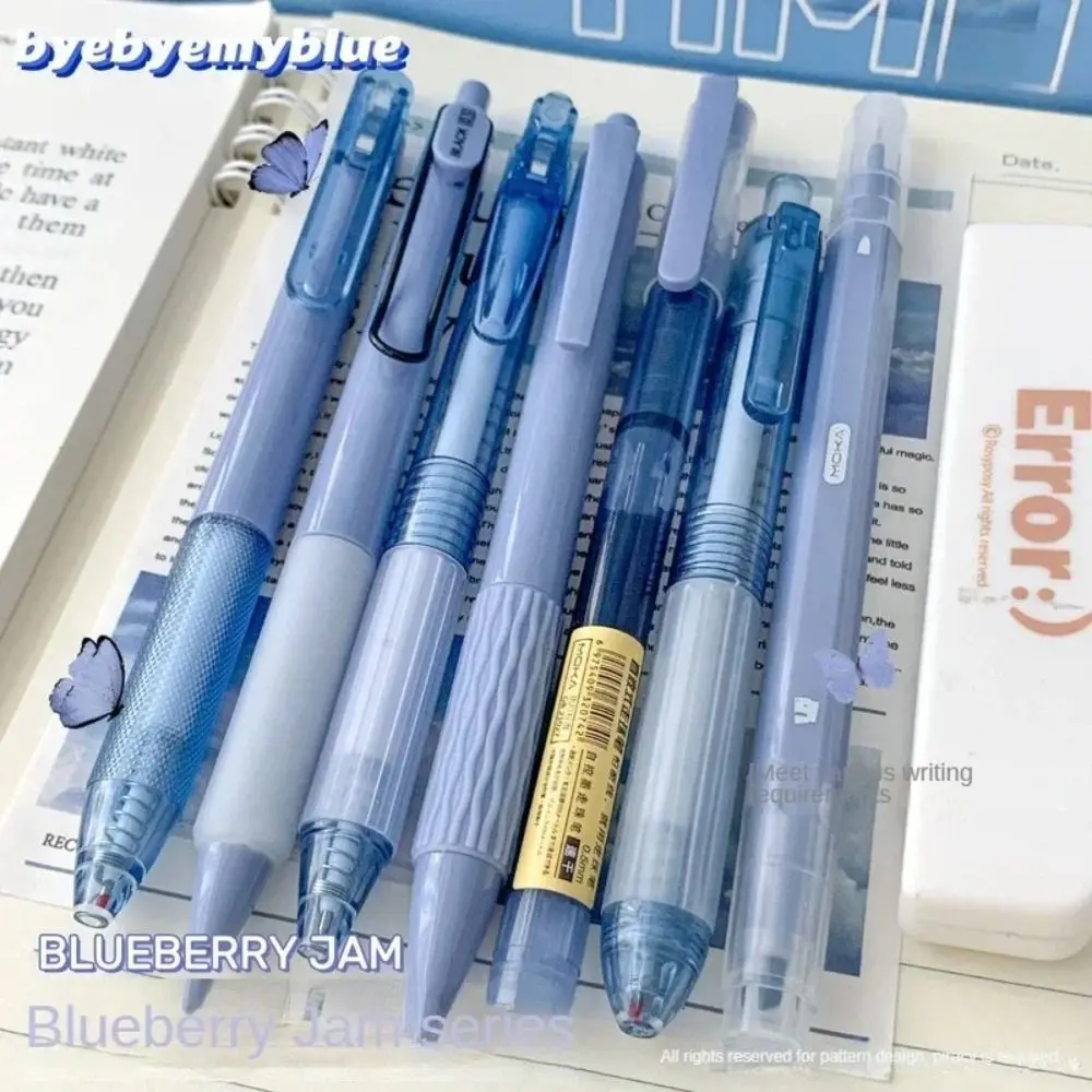 7Pcs/Set Kawaii Quick-Drying Ink Gel Pen Highlighter Pen Set Creative Student Specific ST Tip Ballpoint Pen Writing Tools thumbnail 5