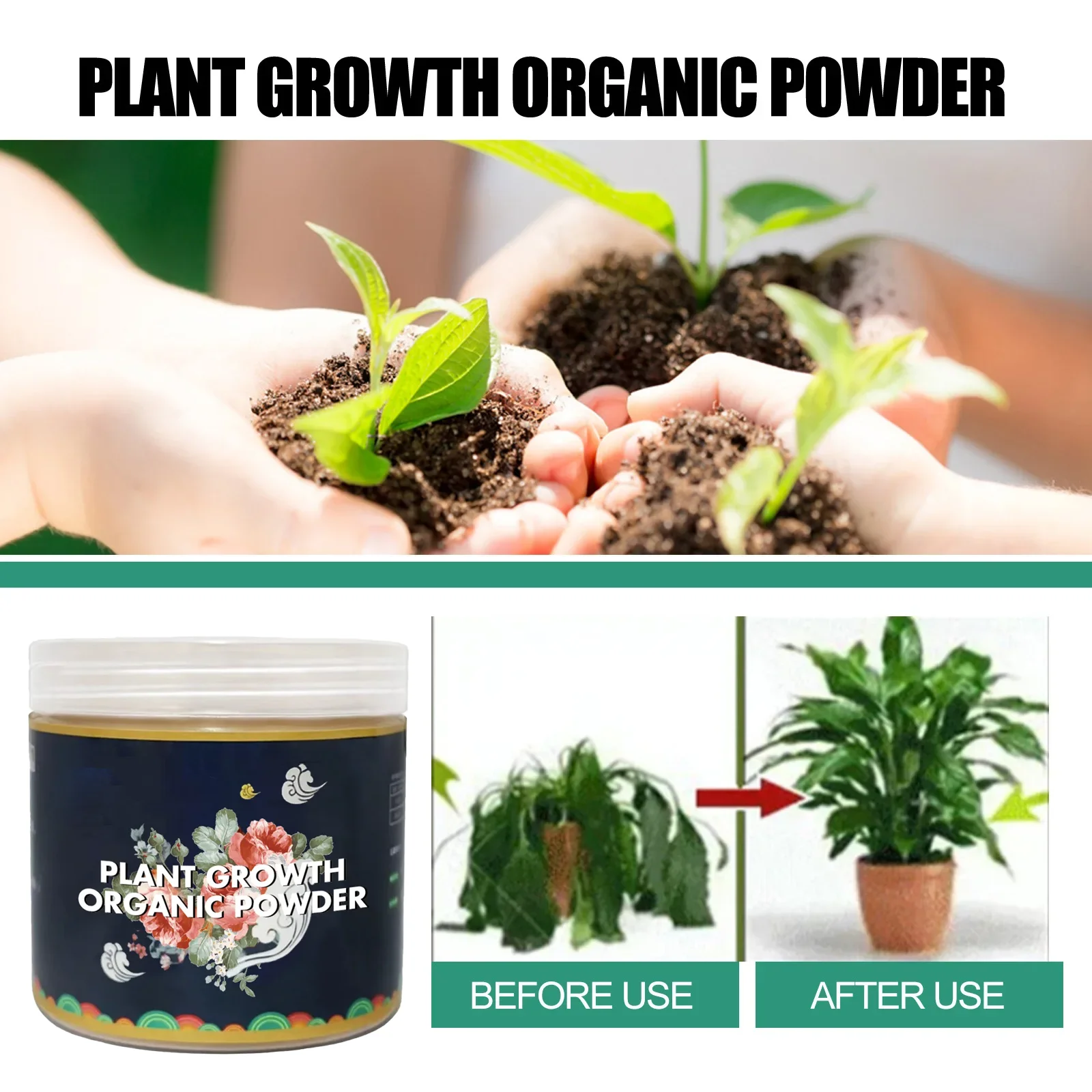 Fast Rooting Powder Plant Soil Improvement Loosening Promote Plant Growth Hydroponics Vegetable Garden Tools Rooting Fertilizer thumbnail 3