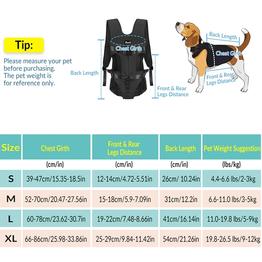 Pet Backpack Carrier For Cat Dogs Front Travel Dog Bag Carrying For Animals Small Medium Dogs Bulldog Puppy Mochila Para Perro thumbnail 2