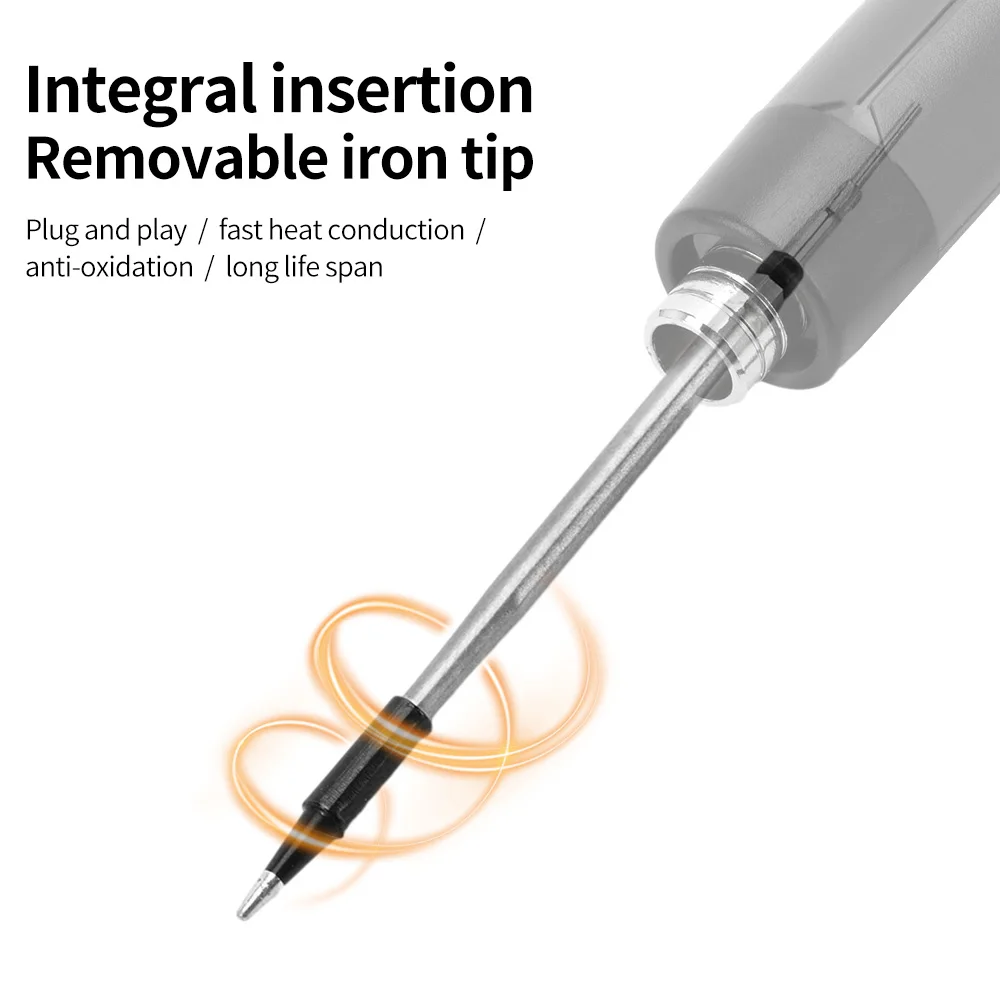 USB Soldering Iron Mini Small Soldering Iron Set Portable Household Type-C Interface 600mAh Battery Adjustable Temperature thumbnail 6
