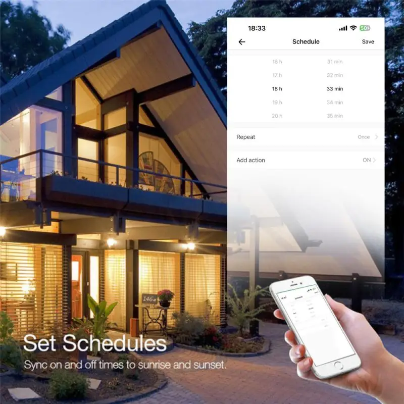 AUBESS EWelink/Tuya WiFi Smart Socket 16/20A EU Smart Plug Power Monitoring Timing Outlet Alexa Google Home Alice Voice Control thumbnail 3
